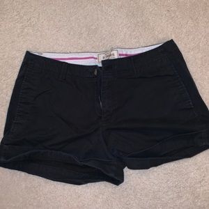 black cotton shorts